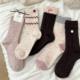 棕粉色系 袜子女 羊毛也太好穿了 可露丽粉也太适合秋冬了 软软