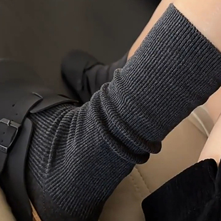 越简单越好穿！长度刚刚好~堆堆拉直随意搭~敲有质感敲显高级！