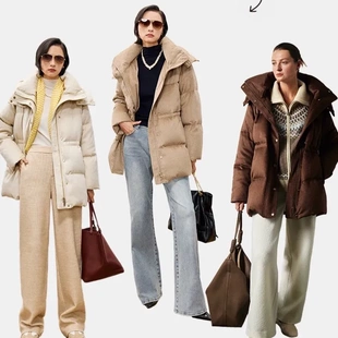 奢级丝驼绒 高暖90白鹅绒可拆卸连帽中长羽绒服女 25冬季加厚外套