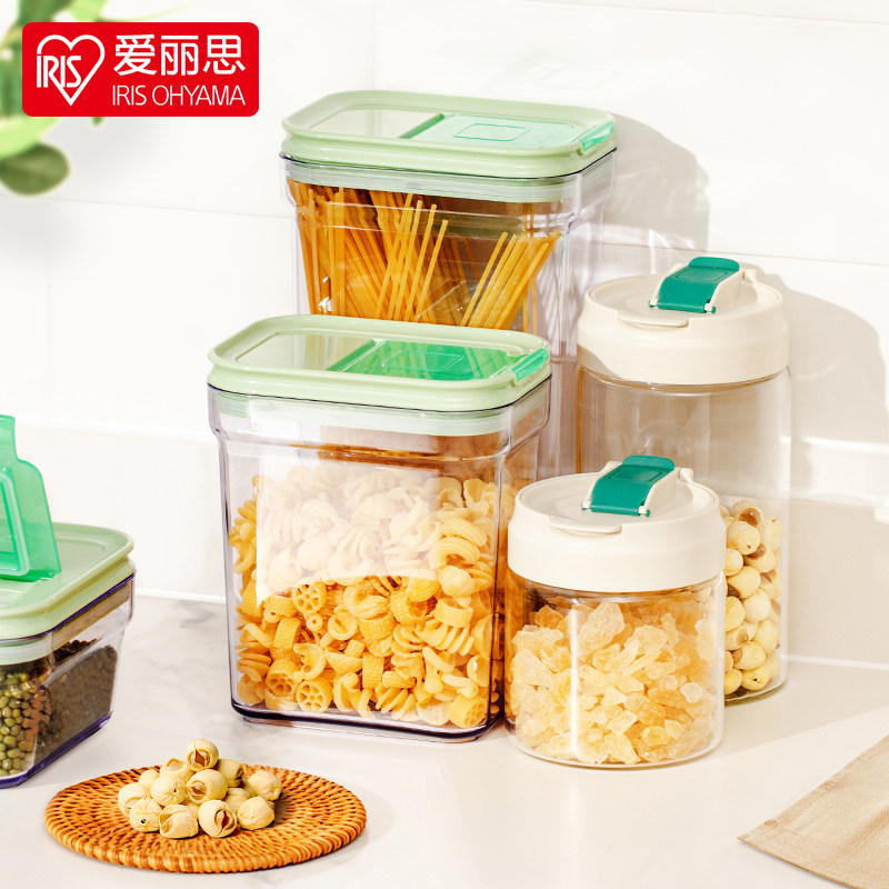 爱丽思五谷杂粮密封罐保鲜盒收纳储物食品级透明玻璃厨房储存食物