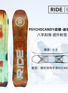 2526款Ride滑雪板单板刻滑板PSYCHOCANDY 战猪-迷幻糖果