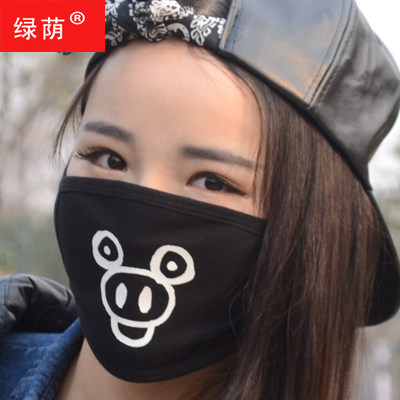 卡通表情口罩情侣纯棉个性防尘防雾霾口罩时尚防晒夏季薄款男女春