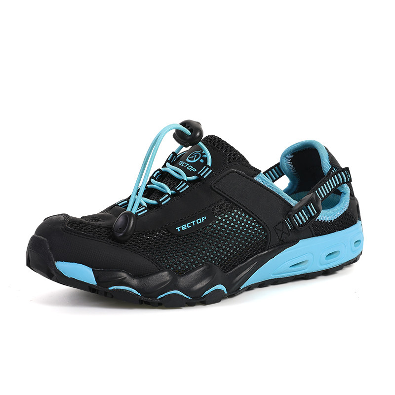 溯溪鞋男夏季跑步登山防滑透气沙滩鞋休闲网面速干女涉水鞋探拓