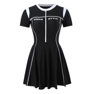 连身夏天泳衣女款2026新款连体爆款游泳馆专用保守女运动女士泳装