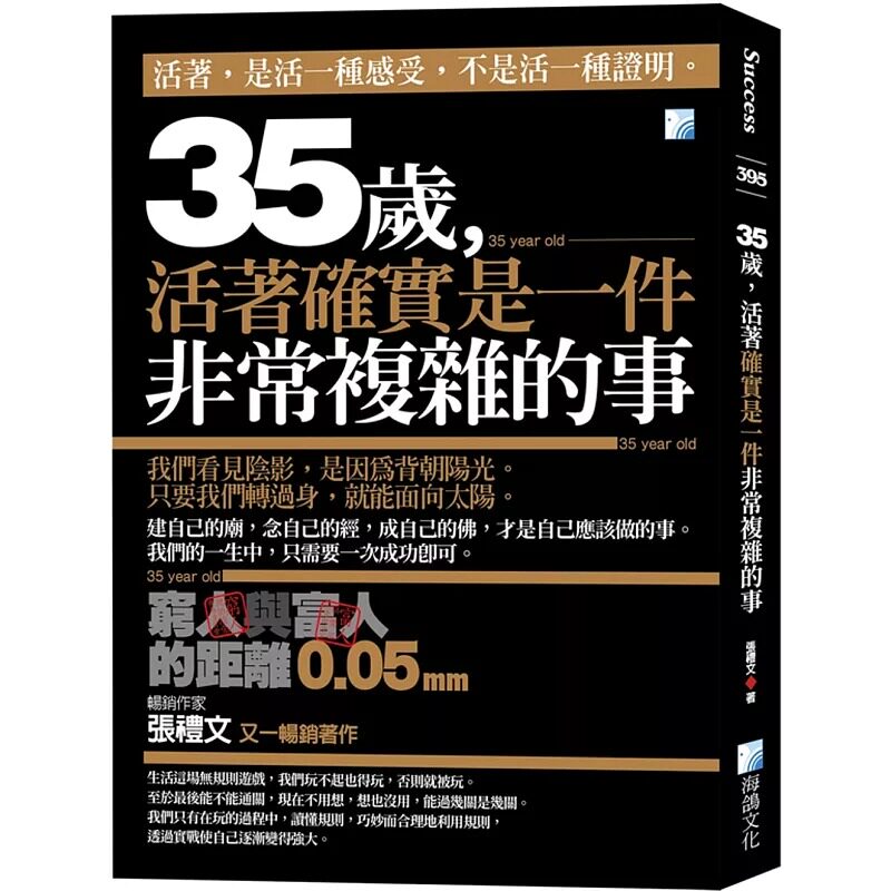 现货  35岁，活着确实是一件非常复杂的事：穷人与富人的距离0.05mm（二版） 23 海鸽 张礼文 进口原版