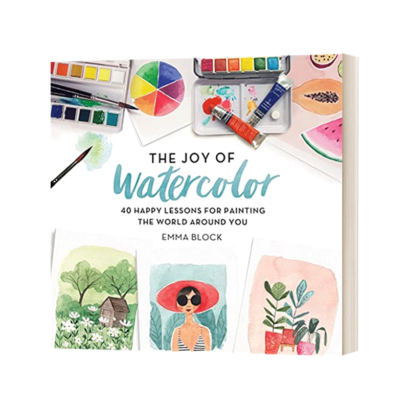 the joy of watercolor 水彩的艺术 40堂绘画课 英文版 进口英语原版