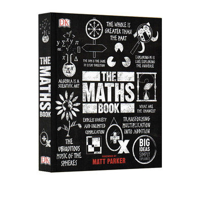 现货 英文原版 DK数学百科 The Maths Book DK百科系列 数学发展历史 自然 人工智能 英文版原版书籍 精装大开本
