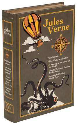 现货 英文原版 凡尔纳 4部小说 皮面精装 Leather Bound Classics Jules Verne Four Novels 英文原版 Jules Verne