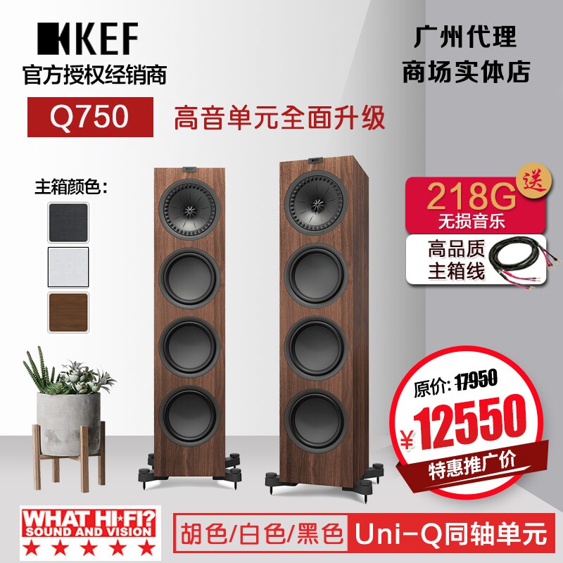 KEF Q750落地箱家庭影院AV发烧hifi前置高清木质高保真主音箱