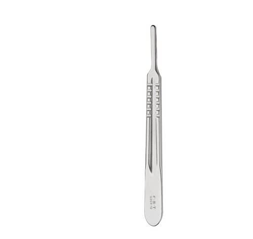 FST刀柄10004-13 Standard Scalpel Handle #4 Solid 手术刀柄4号