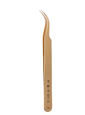 FST镊子11917-12 Gold Plated Forceps 实验室镀金镊子