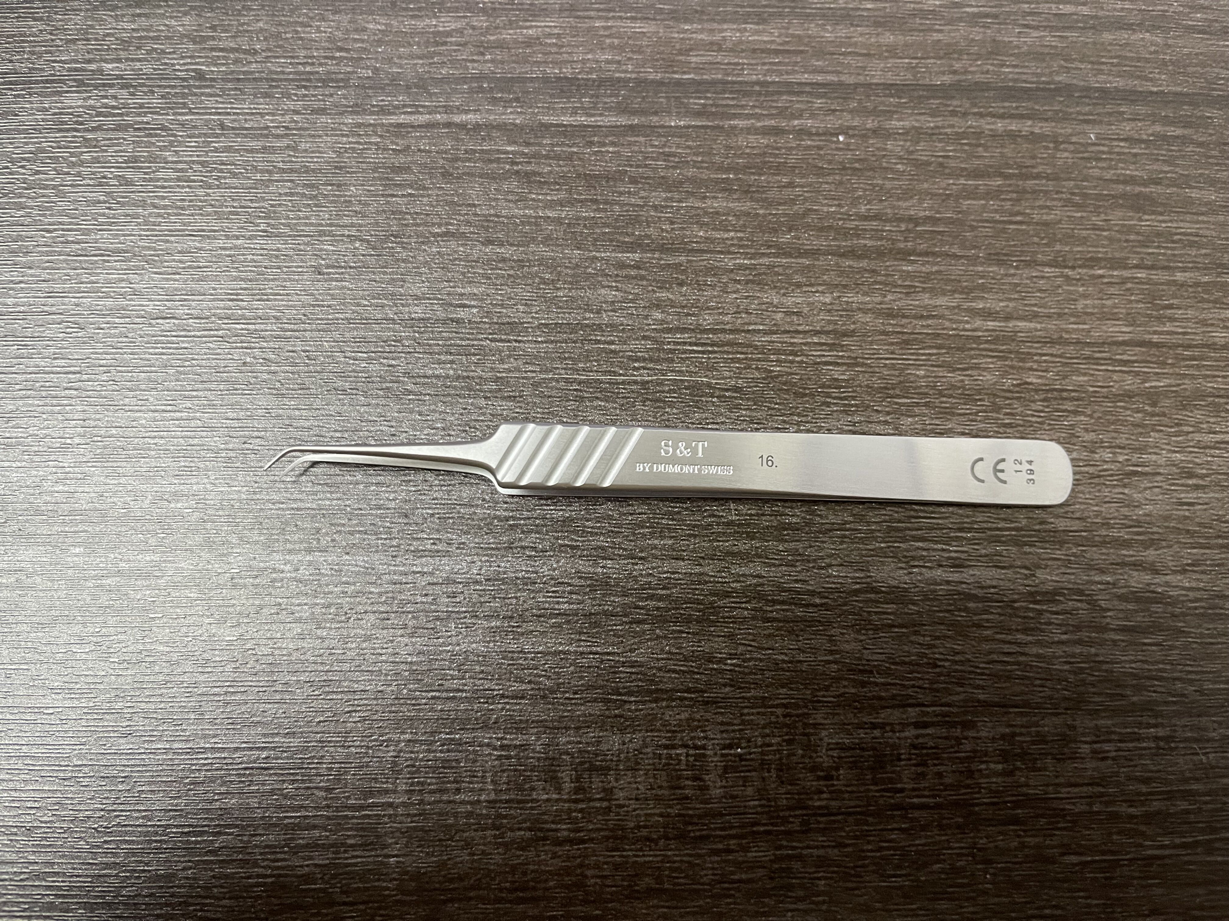 FST镊子00109-11 Fine Forceps S&T精细镊子16 进口45°精密镊子