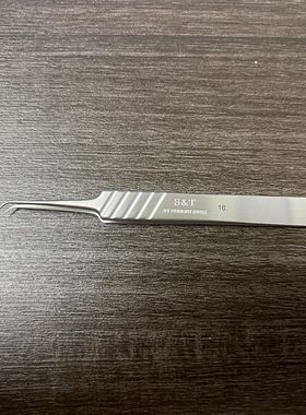 FST镊子00109-11 Fine Forceps S&T精细镊子16 进口45°精密镊子