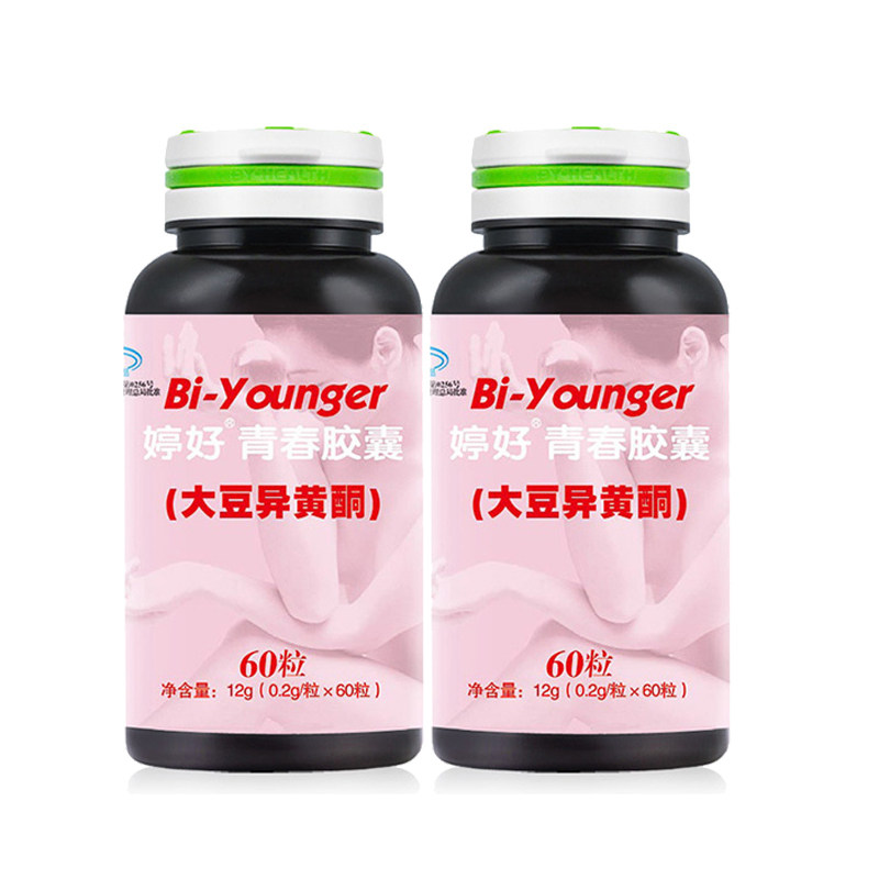 4瓶】汤臣倍健 婷好牌青春胶囊 0.2g/粒*60粒*4瓶 大豆异黄酮