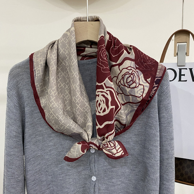 迪格丝达干枯玫瑰双面围巾