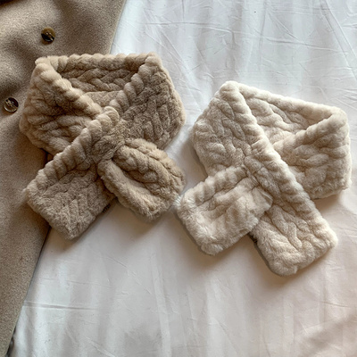 毛绒围巾加厚韩版女冬季