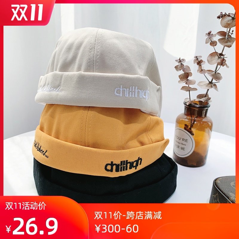 Thin section Hat Skullcap Landowners cap Rogue Sailor Yuppie ins Retroin the Accessories/Leather belt/Hat/Muffler , Hat  category - from Buy2taobao.com to provide professional Taobao agent buy service
