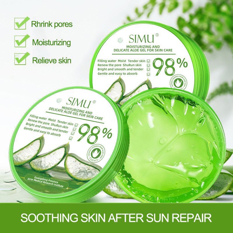 跨境专供爆款SIMU芦荟胶 滋润补水保湿柔润肌肤批发Aloe Vera Gel