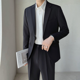 ins轻熟风2024秋季新微宽休闲潮流西服男西装Q123P165单西，男装西服，电商A222（原电商A231）