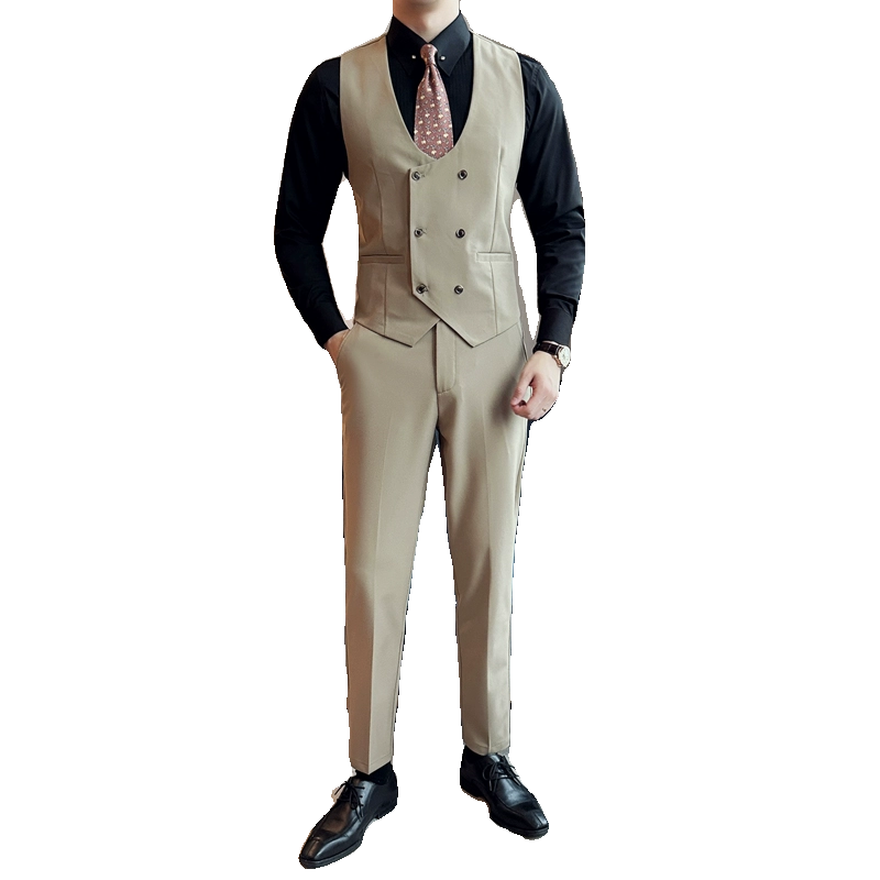 2024春季新ins英伦风潮流修身商务马甲男套装背心礼服Q220P155,男装背心/马甲,电商A222（原电商A231）