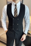ins英伦风2024春季新潮流修身商务绅士男马甲背心大码礼服Q215P68，男装背心/马甲，电商A222（原电商A231）