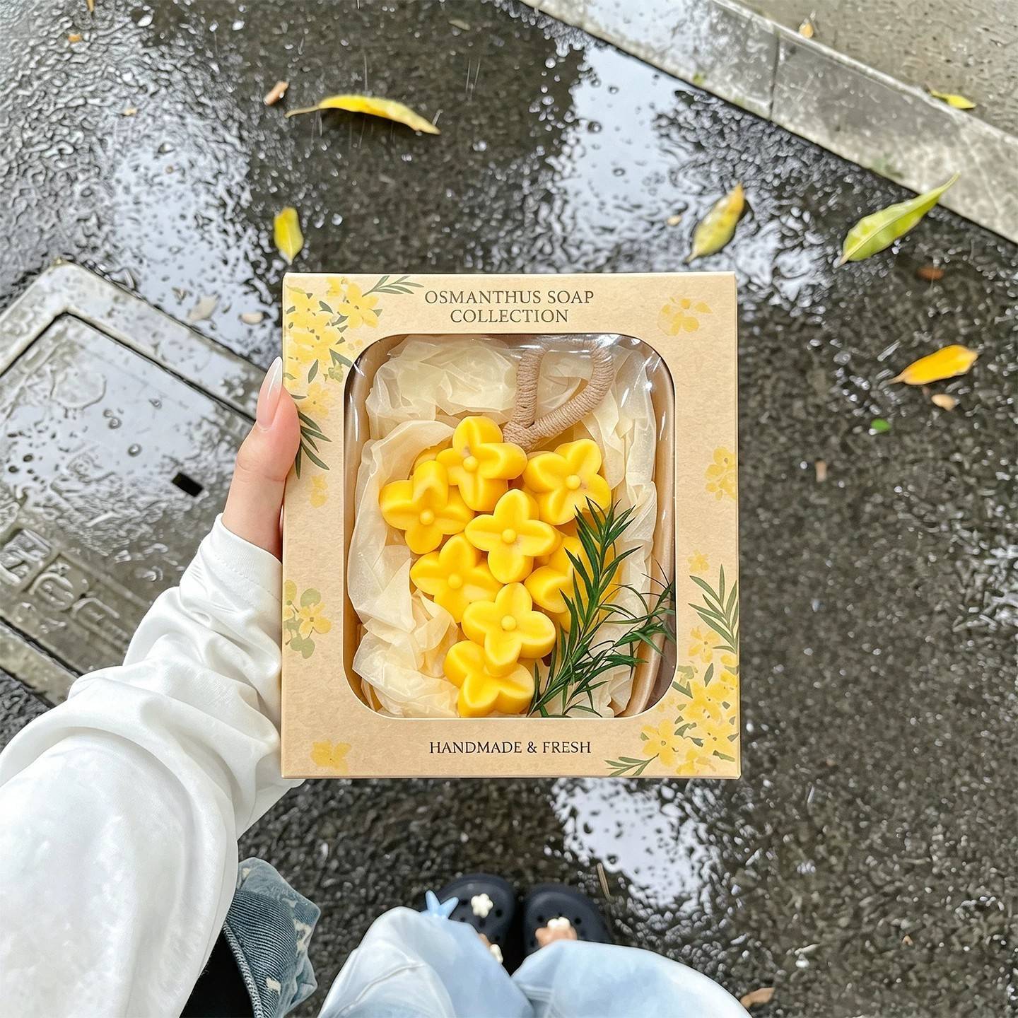 中秋桂花香皂手工礼盒装中秋节礼物送闺蜜小众高颜值创意礼品套装