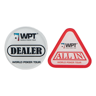 WPT系列德扑dealer庄码压牌片德州扑克配件筹码庄家位庄牌庄片