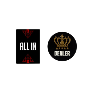 SLL金字塔黑色水晶庄码DEALER全押ALL IN德州扑克配件庄牌庄片