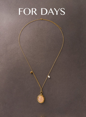 【宁儿专享】FOR DAYS 夏日海樱｜粉色长项链