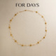 满天星花卉贝珠长项链 DAYS 呼呼专享 FOR