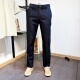 男士 男长裤 春秋季 JJ家男装 修身 小脚小直筒藏青色商务休闲裤 西裤 潮