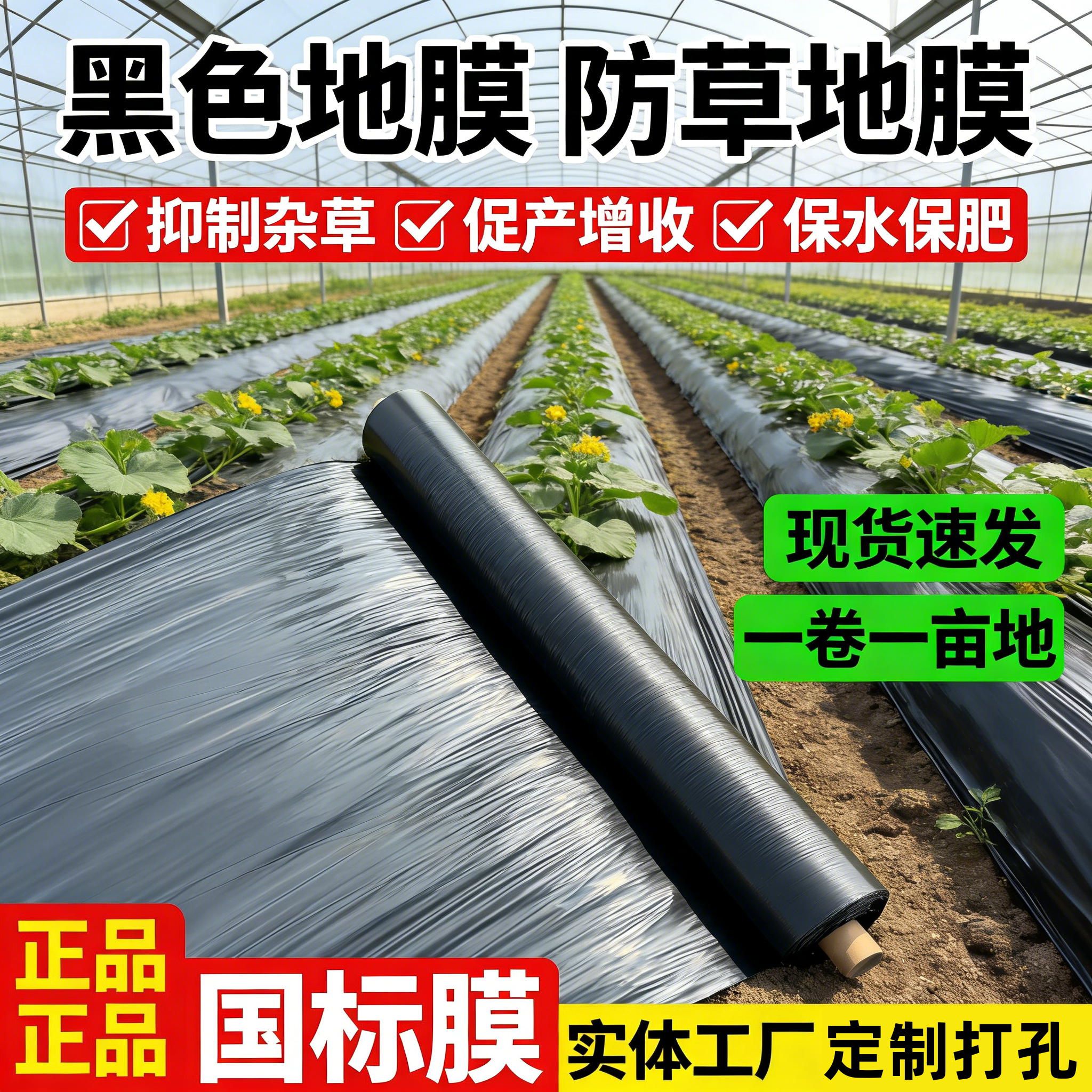 农用地膜保温保湿抗老化加厚塑料薄膜种植草莓蔬菜黑地膜除草防草,农机/农具/农膜,农用薄膜,淘宝优惠券,粉丝福利购,淘宝优惠卷