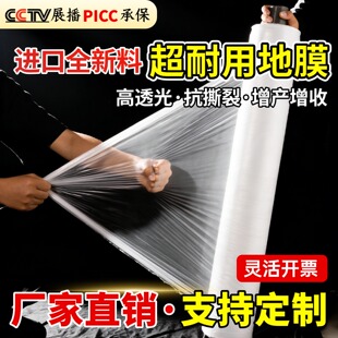 白色塑料膜地膜种菜专用葱蒜育苗地膜农用种植全新料保温保湿薄膜