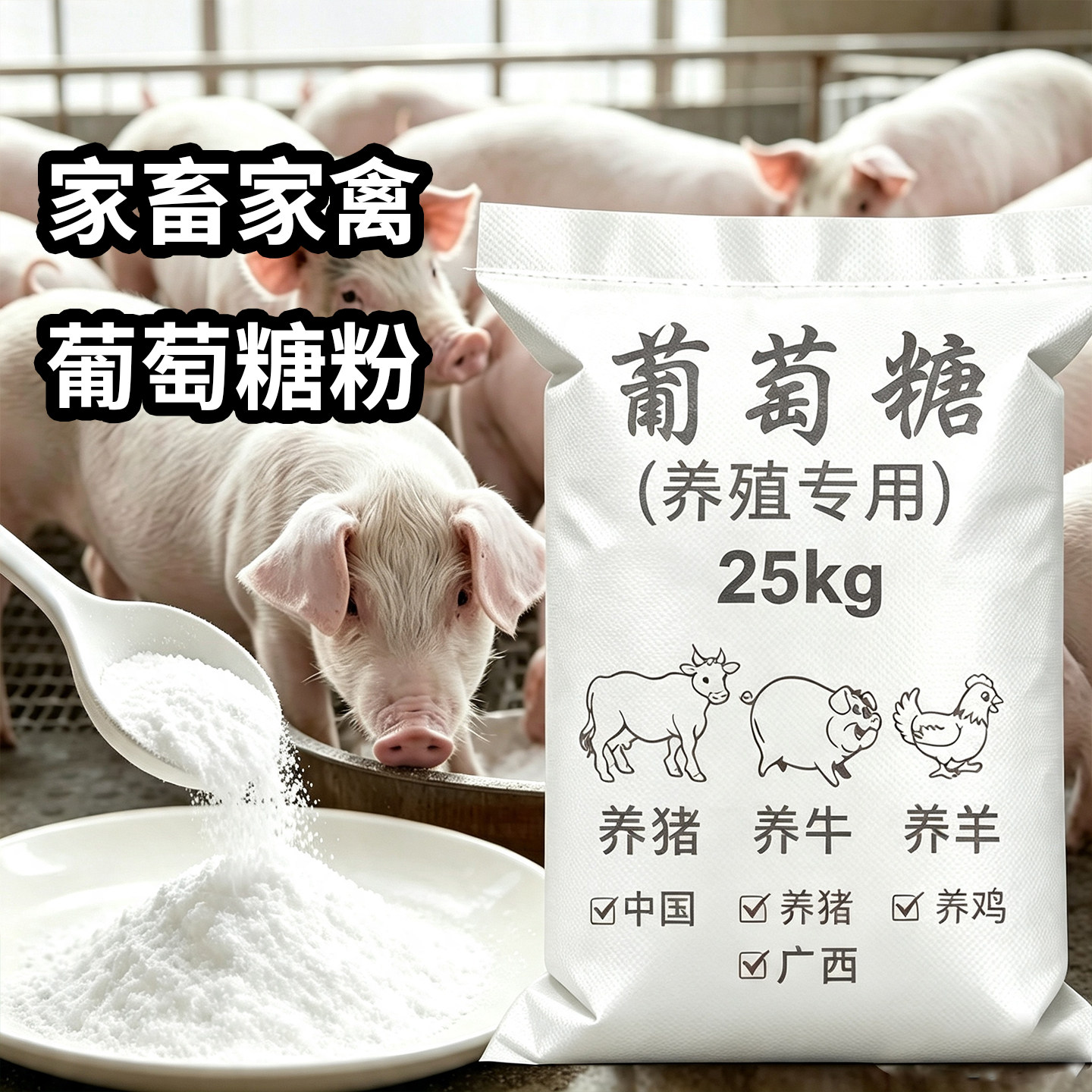 喂猪葡萄糖粉鸡鸭鹅养殖专用