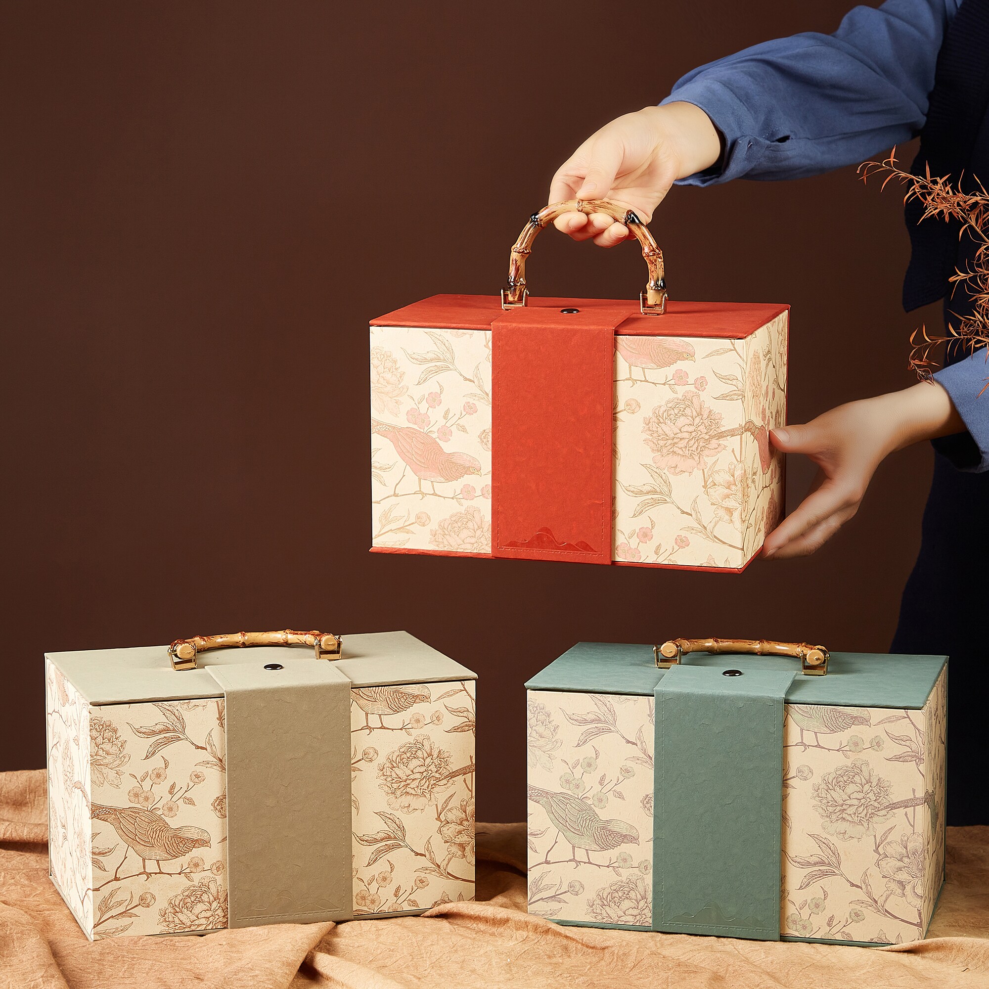 高档喜悦散茶桶普洱茶古树红茶福鼎老白茶包装盒通用绿茶空礼品盒