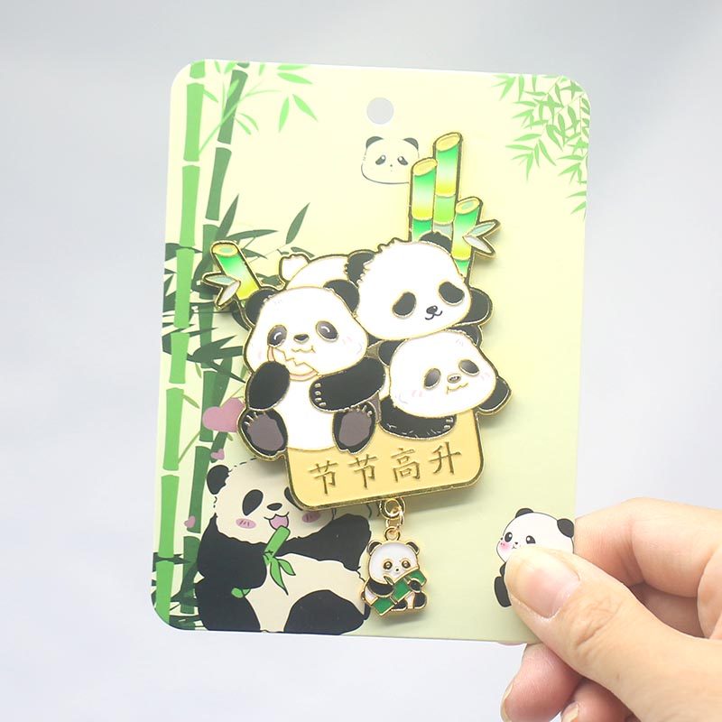 四川成都熊猫金属冰箱贴节节高升熊猫文创纪念品商务伴手礼送外宾,节庆用品/礼品,文化创意冰箱贴,淘宝优惠券,粉丝福利购,淘宝优惠卷