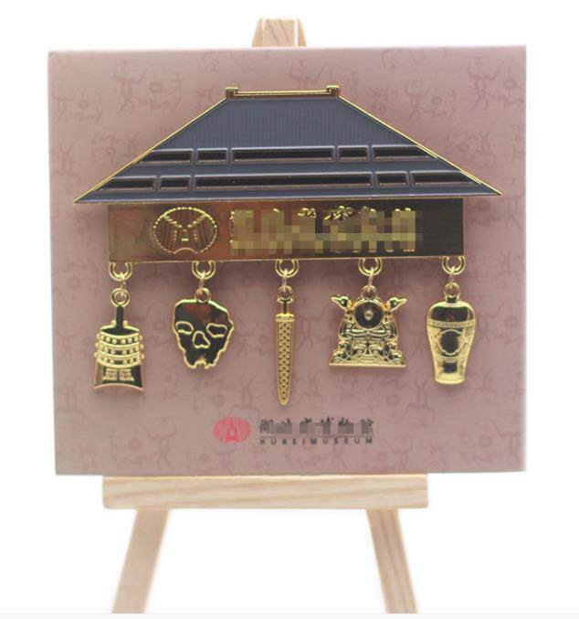 代购国家宝藏湖北文创 博物馆游览纪念 建筑冰箱贴编钟楚文化文创