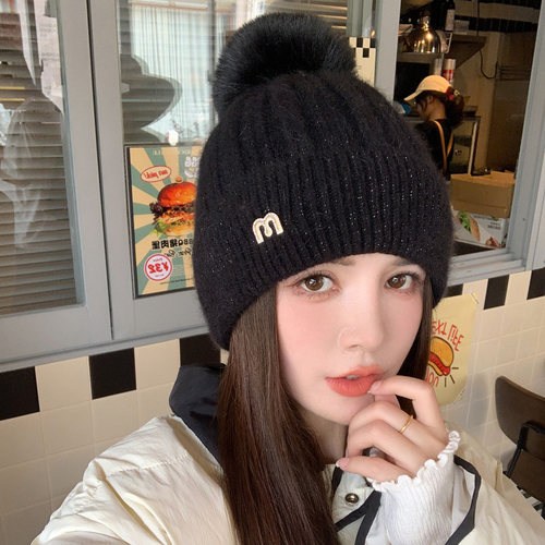 冬天加厚保暖防寒兔毛套头帽