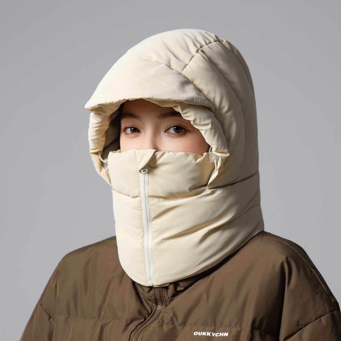 连帽围巾面罩一体帽冬季保暖