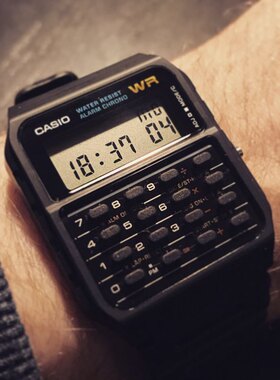 【绝命毒师老白同款】CASIO卡西欧复古计算器防水手表男CA-53W-1Z