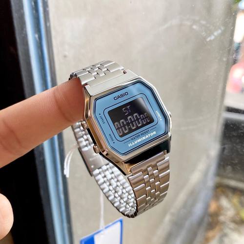 卡西欧CASIO 复古电子小方块表女士手表LA680WA-2B/7D LA670WA - 封面