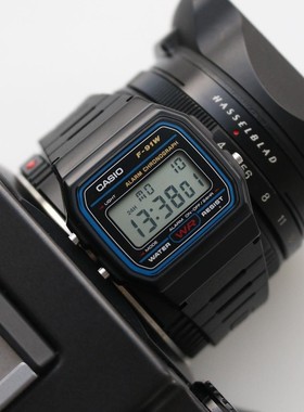 【甜茶同款】日本卡西欧CASIO 经典复古方块电子手表男女F-91W-1D