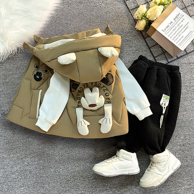 男童春秋装套装2025新款