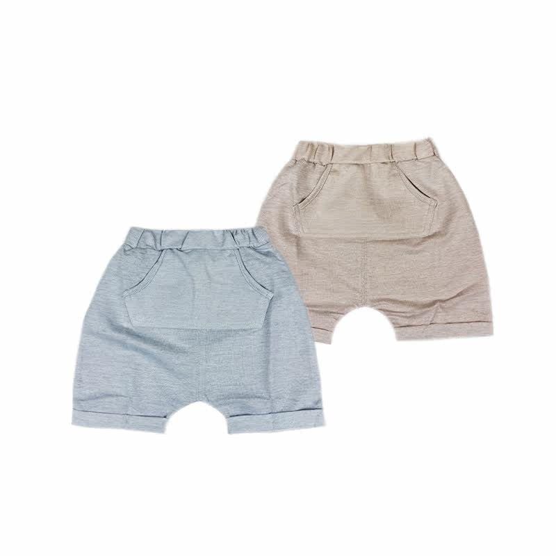 米乐熊短裤小童夏装裤子清凉透气舒适外出休闲裤男孩三分裤A类