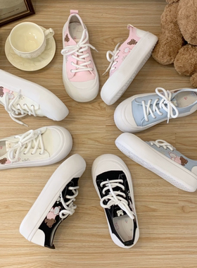 现货【兔熊派对】宅系可爱软妹德讯运动鞋软萌舒适