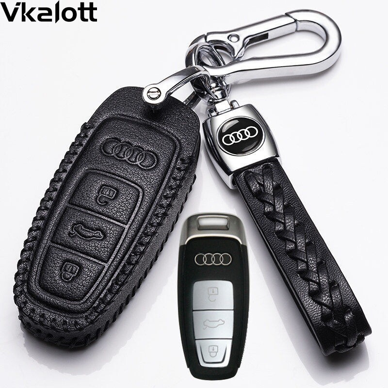 适用于奥迪a6l钥匙套2021款真皮新款壳20新a6包A8L专用钥匙包19款