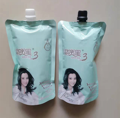 正品果然黑染发膏450ML不沾头皮芳香黑发霜 - 封面