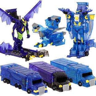 盟卡车神玩具魔幻对决萌卡汽车超磁将王超暴邪王儿童玩具变形汽车