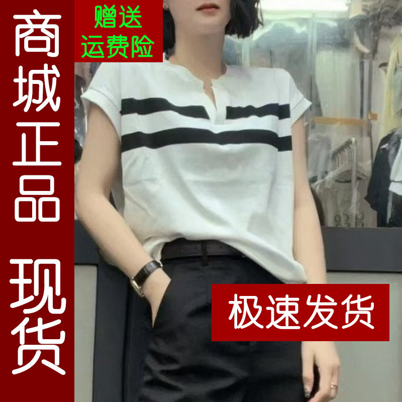 正品.气质短袖t恤女2026夏季宽松