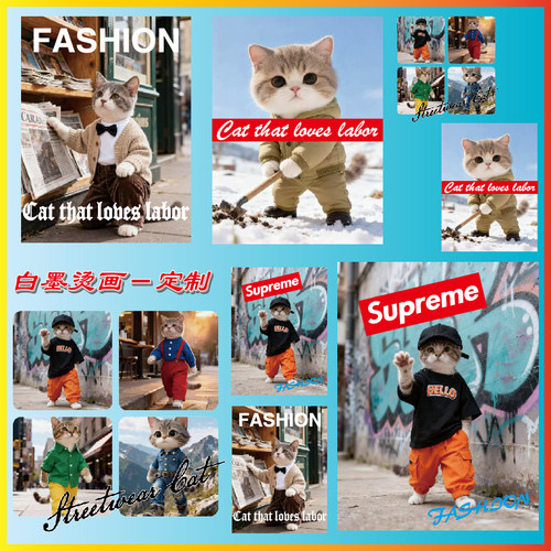 热转印烫画服装印花贴高弹耐水洗